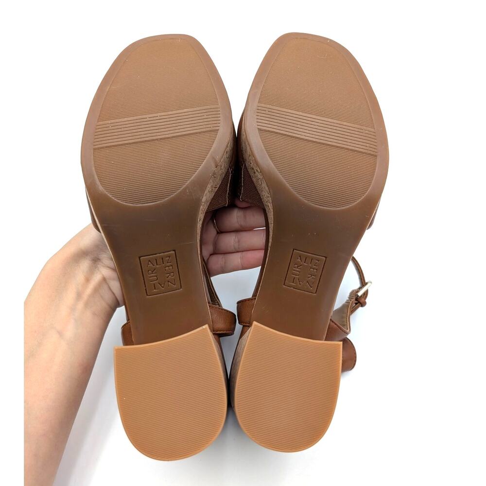 Naturalizer Lily Block Heel Sandals Women's English Tea Size US10M EU41 - Picture 6 of 10